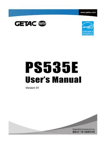 神基科技 Getac PS535E用户手册（英文）