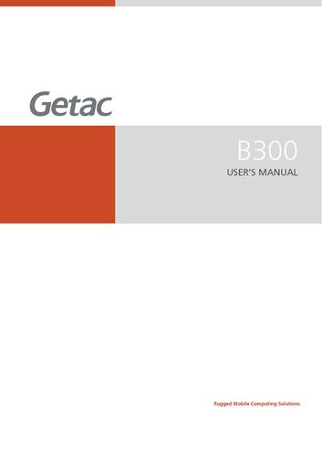 神基科技 Getac B300用户手册（英文）
