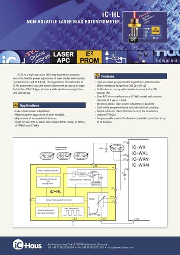 IC-Haus iC-HL激光驱动器（Laser Drivers）