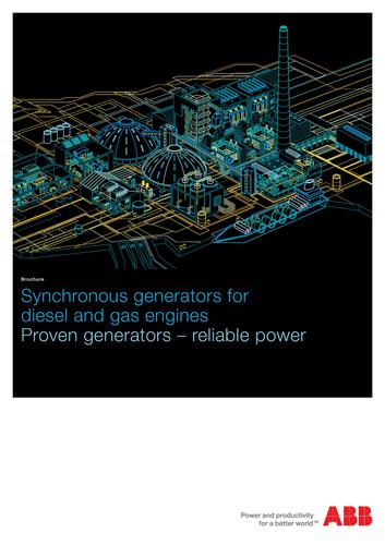 ABB高压和低压发电机 柴油和天然气同步发电机（英文介绍）