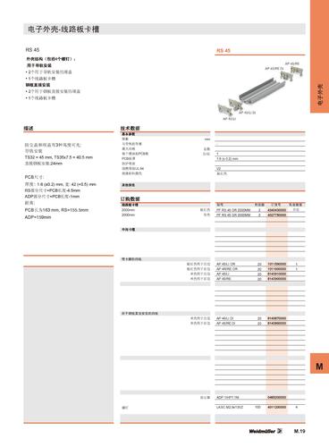 魏德米勒 RS系列线路板卡槽