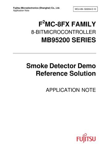 FUJITSU单片机于烟雾探测器的应用