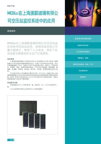 case study - 化工 - MOXOC在上海澳联玻璃有限公司空压站监控系统中的应用0409-701-3901(1007) CN