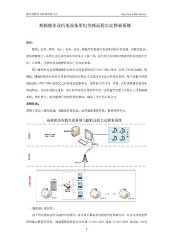 高耗能企业机电设备用电能耗远程自动抄表系统