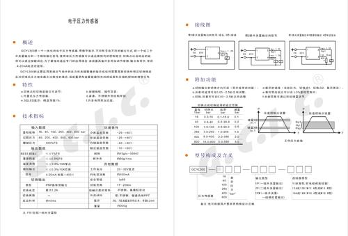 电子压力传感器 GCYL300 说明书