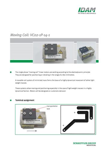 科明德：德国IDAM  VC音圈电机 英文手册