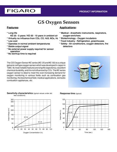 FIGARO工业安全气体传感器KE-50系列 产品简介
