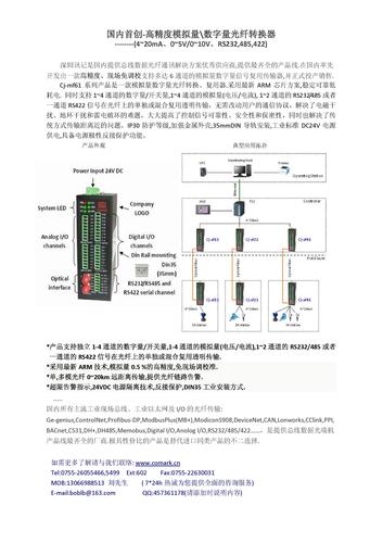 高精度模拟量\数字量光纤转换器资料