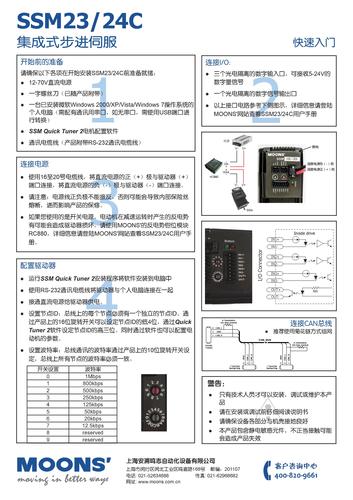 上海安浦鸣志-集成式步进伺服-SSM产品-SSM23 中文-SSM23C快速入门