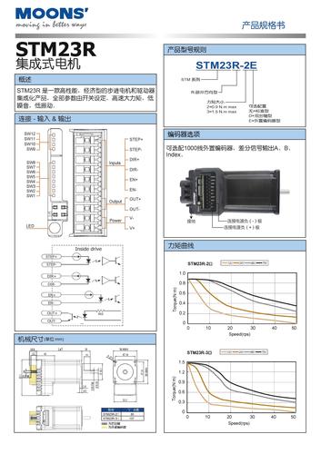上海安浦鸣志-集成式步进伺服-SSM产品-STM23R 中文-STM23R 产品规格