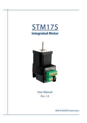 上海安浦鸣志-集成式步进伺服-SSM产品-STM 17 英文-STM17S 用户手册