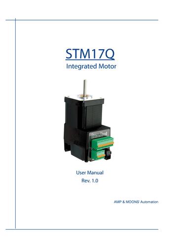 上海安浦鸣志-集成式步进伺服-SSM产品-STM 17英文-STM17Q 用户手册