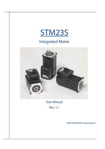 上海安浦鸣志-集成式步进伺服-SSM产品-STM 23 英文-STM23S 用户手册