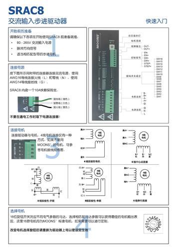 上海安浦鸣志-步进电机驱动器-SRAC8 中文-SRAC8 快速入门