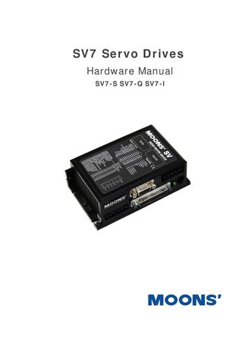 上海安浦鸣志-直流输入-SV 7 中文SV 7用户手册