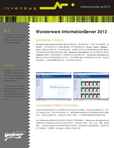 Wonderware InformationServer2012 软件介绍