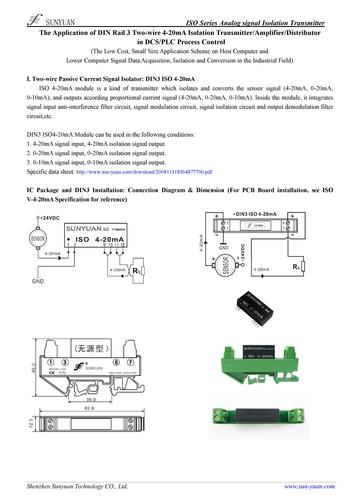 The Application of DIN Rail 3 Two-wire 4-20mA Isolation Transmitter/Isolator/Distributor