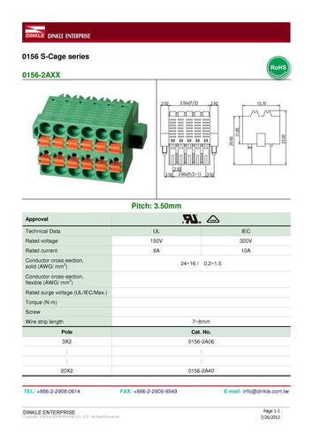 町洋 0156-2AXX系列 S-Cage双排插头插座 产品手册