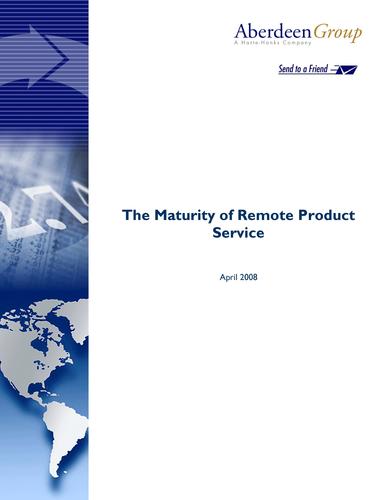 Aberdeen Group Report: The Maturity of Remote Product Service