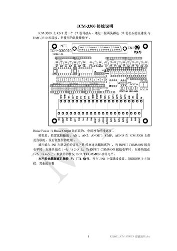 Galil_ICM-3300ID_接线说明