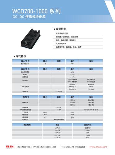 eSemiPower™推出WINGOT的WCD700-1000系列样本