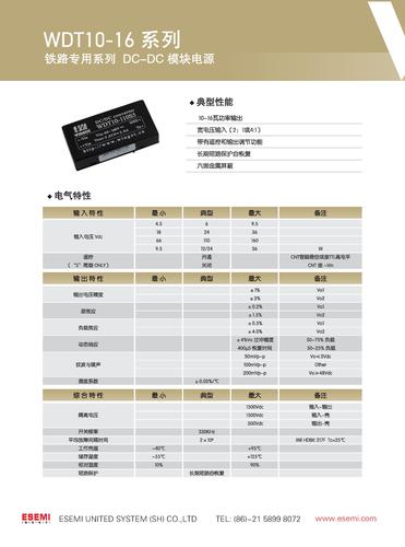 eSemiPower™推出WINGOT的WDT10-16系列产品样本