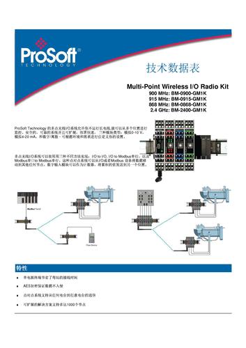 ProSoft Technology 多点无线IO 技术数据表