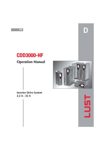 路斯特 CDD3000HF高速驱动系统用变频器与伺服驱动器产品介绍（英文）