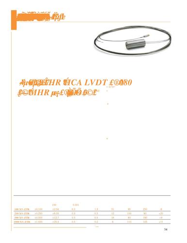 Schaevitz LVDT线性可变差动变送器XS-ZTR系列