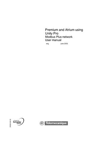Telemecanique Premium Atrium Modbus Plus network用户手册（英文）