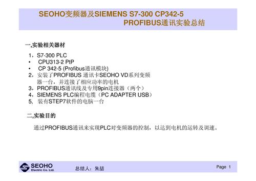 Seoho变频器与siemens PLC的profibus通讯实例教程