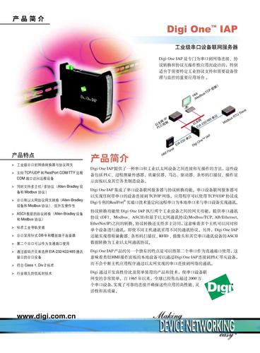 Digi One IAP --- 工业级串口设备联网服务器产品介绍