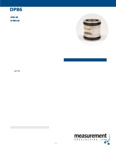 美国IC Sensors DP86 不锈钢差压传感器