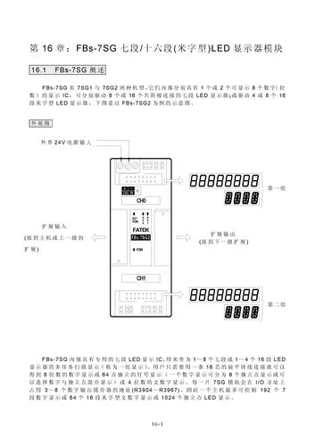 永宏 PLC进阶应用篇 第16章 : FBs-7SG1/7SG2七段/十六段LED显示器模块