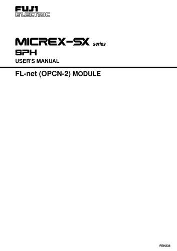 Fuji MICREX-SX SPH FL-net(OPCN-2)MODULE