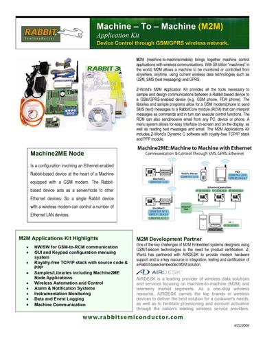 Rabbit Machine-to-Machine (M2M) Application Kit