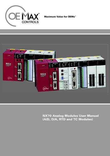 OEMax NX70 模拟模块用户手册（英文）