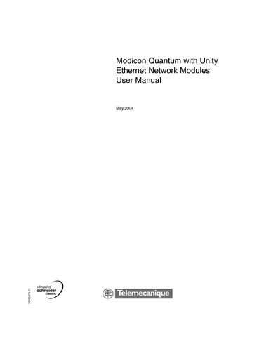 基于Unity的Modicon Quantum的以太网硬件参考手册-2004-EN