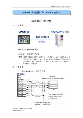 Proface人机界面和yaskawa变频器标准通讯连接说明