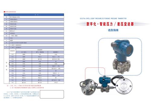 伟岸测控3351样本数字化智能压力差压变送器选型指南