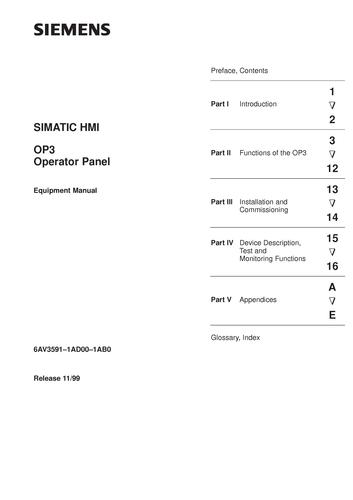 SIEMENS OP3_EN 手册