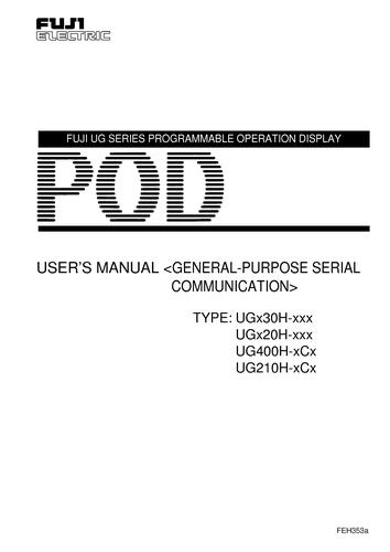 Fuji POD UG series(GENERAL-PURPOSE SERIAL COMMUNICATION)(2)