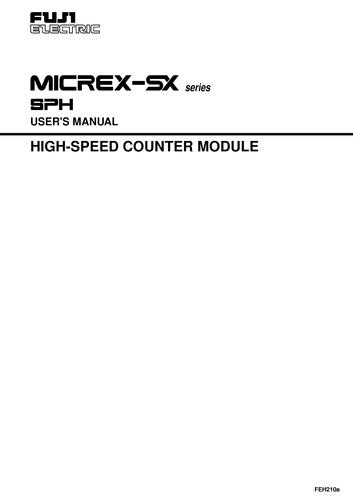 Fuji MICREX-SX SPH HIGH-SPEED COUNTER MODULE