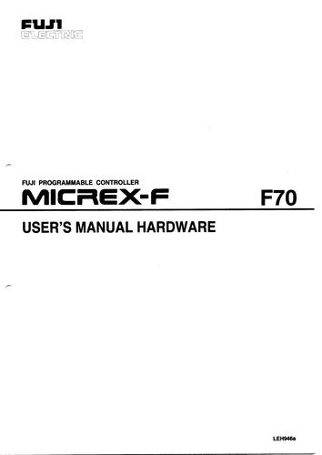 FUJI MICREX-F F70 HARDWARE