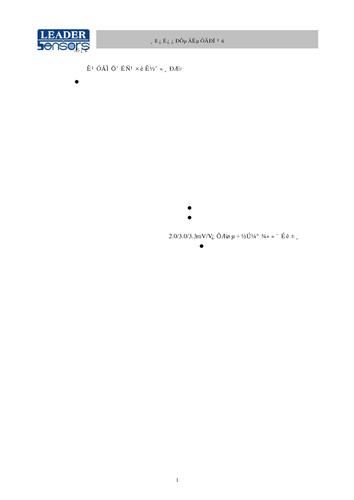 利德 LDN200经济型压力变送器 产品资料