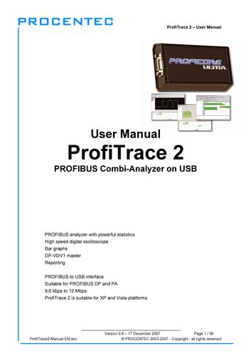 叠文 PROFITRACE Ⅱ--Profibus诊断分析仪使用手册