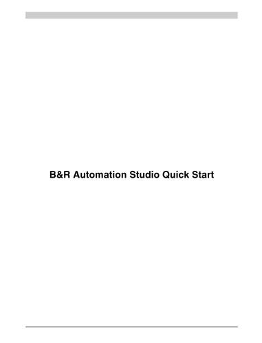 贝加莱B&R Automation Studio简介(英文)