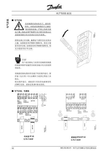 Danfoss VLT5000电气安装