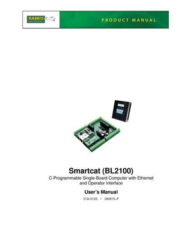 Rabbit BL2100 Smartcat 说明书