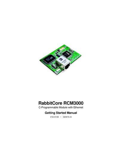 Rabbit3000 Microprocessor技术手册
